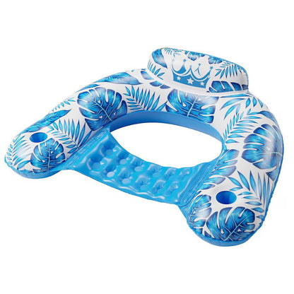 Flotor Gonflabil cu Scaun pentru o Persoană, pentru Piscină, Model Asortat