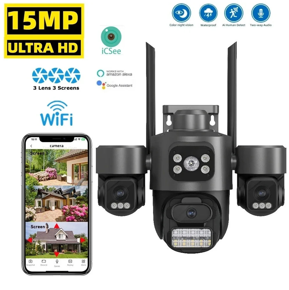 Camera de Securitate Exterior Dome 4K, Urmarire AI, WiFi, A-161-20