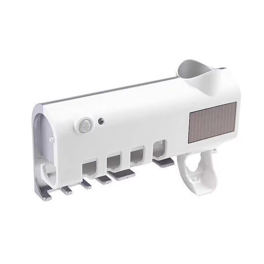 Dozator de Pasta de Dinti cu Suport si Sterilizare UV pentru Periute, A-156-12