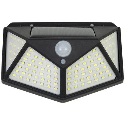 Lampa Solara de Perete cu 4 Fete, Senzor de Miscare, 100 LED, A-177-5