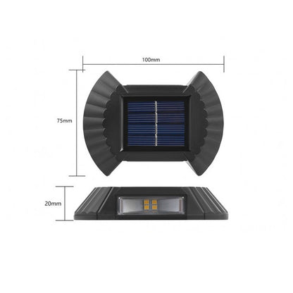 Set 4 lampi solare exterioare pentru perete — Ambient Modern Pentru Acasă