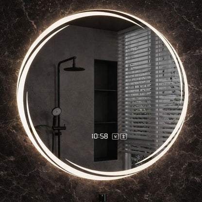 Oglinda LED Rotunda 80 cm cu Touch — Confort Practic Pentru Casa Ta