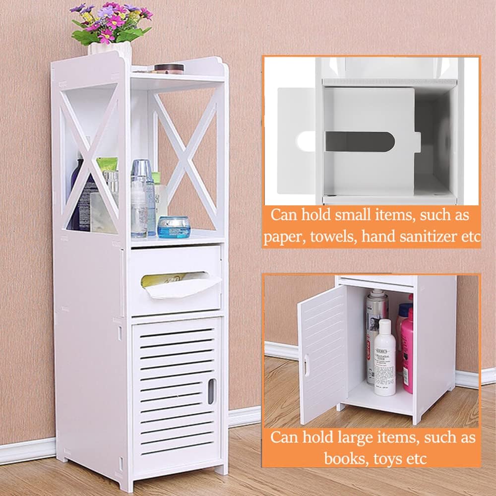 Dulap vertical pentru baie 80 x 20 x 18 cm — Confort Practic Pentru Casa Ta