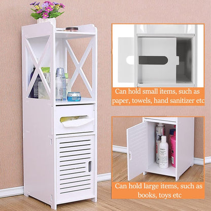 Dulap vertical pentru baie 80 x 20 x 18 cm — Confort Practic Pentru Casa Ta