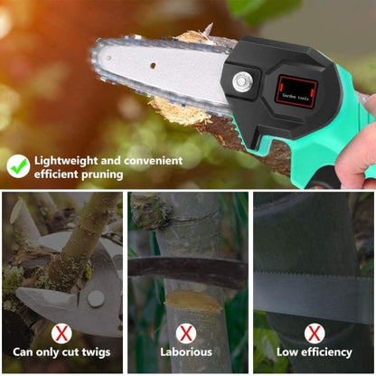 Mini fierastrau electric cu lant 4 inch si acumulator 36V