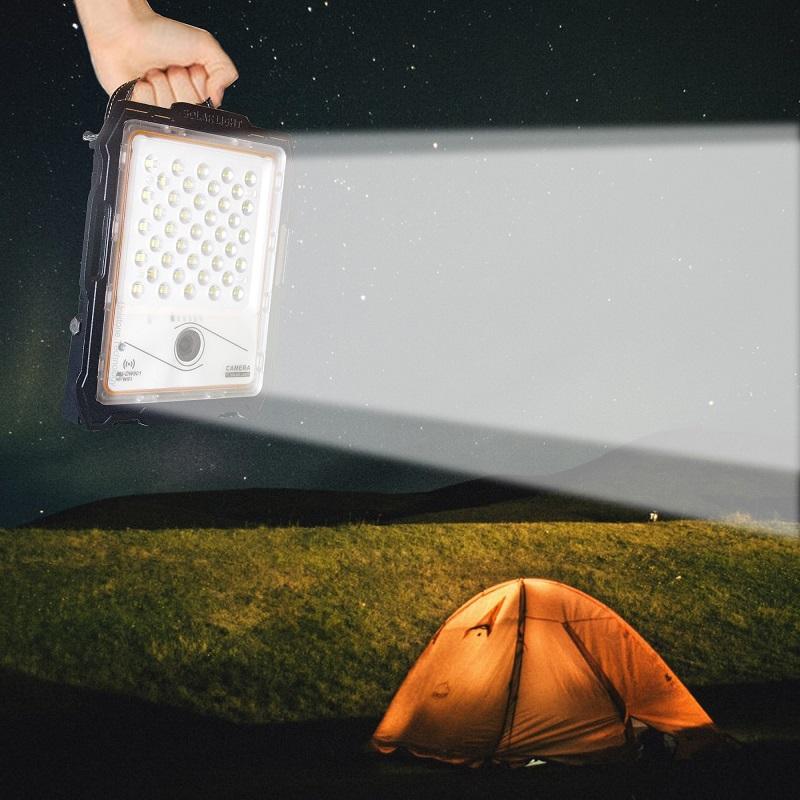 Proiector LED cu panou solar si camera WiFi 100W-300W 82-236 — Ambient Modern Pentru Acasă
