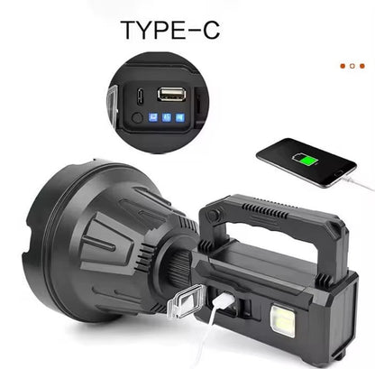 Lanternă LED Profesională cu Încărcare Solară, USB, Trepied și Powerbank, A-145-9