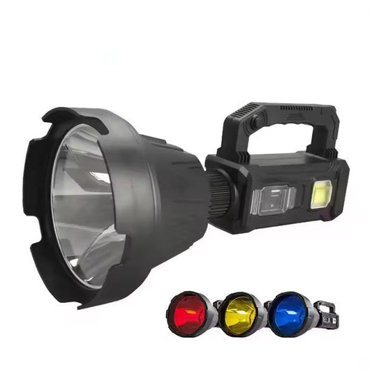 Lanternă LED Profesională cu Încărcare Solară, USB, Trepied și Powerbank, A-145-9