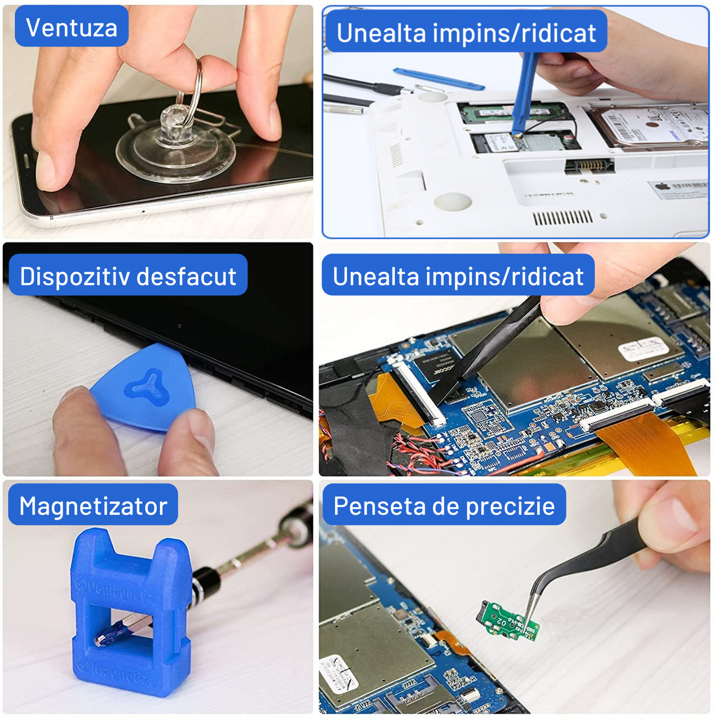 Set trusa surubelnita precizie cu 138 piese