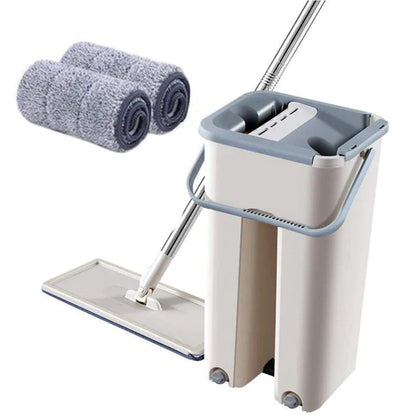 Set 5 rezerve pentru mop plat cu 2 cuve — Confort Practic Pentru Casa Ta