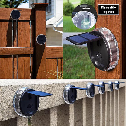 Set 4 X Lampi solare tip floare cu 3 moduri — Ambient Modern Pentru Acasă