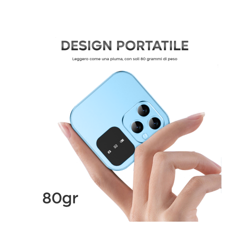 Telefon Mini Pliabil Flip Phone i16 Pro Dual SIM cu Bluetooth și Cameră, A-147-5