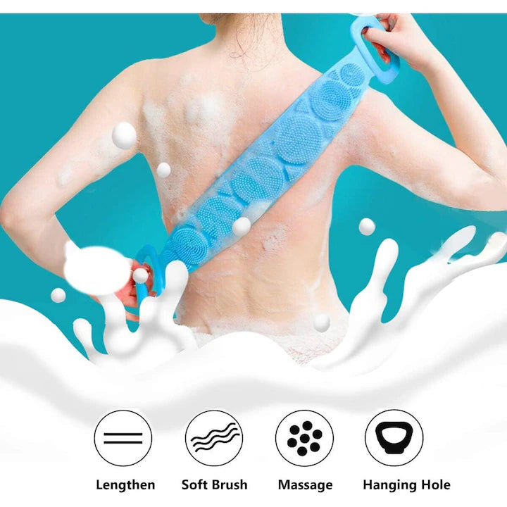 Perie de Baie din Silicon pentru Exfoliere si Masaj Corporal, A-177-2