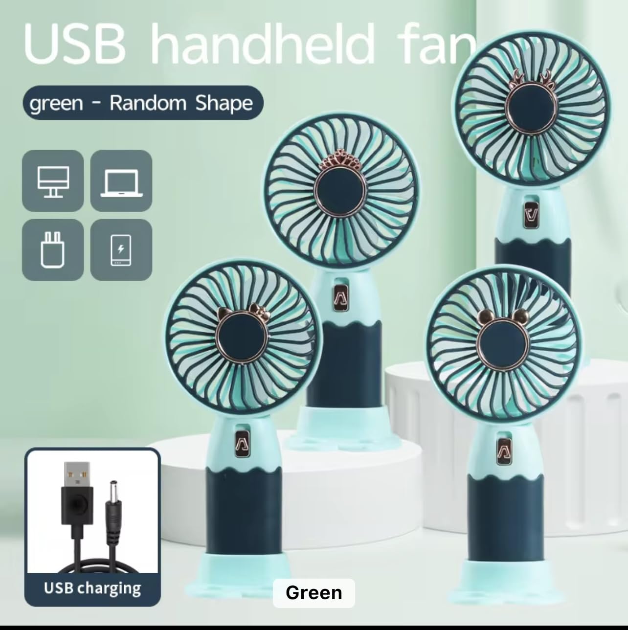 Mini Ventilator Portabil de Mana, Reincarcabil USB cu Acumulator, A-166-11