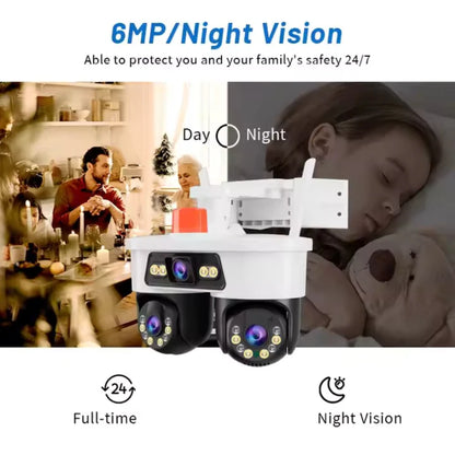Camera Supraveghere WiFi cu 3 Lentile, Exterior, Vedere Nocturna, A-176-1