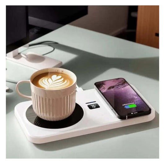 Incalzitor de Cafea cu Incarcare Wireless pentru Telefon, A-150-8