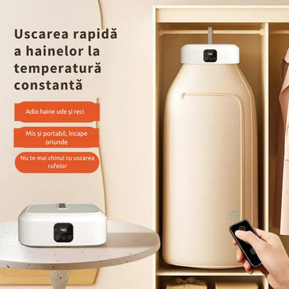 Uscator de Haine/Rufe, 600W, Cip PTC, Temporizare Inteligenta 1-8 ore, Sterilizare cu Lumina UV, 10Kg, A-147-19