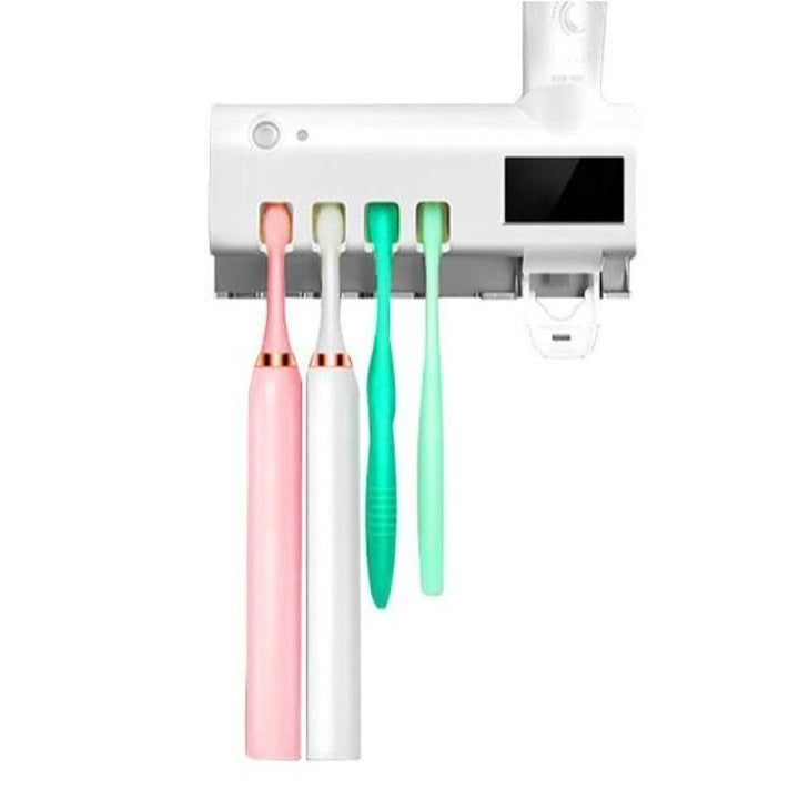 Dozator de Pasta de Dinti cu Suport si Sterilizare UV pentru Periute, A-156-12