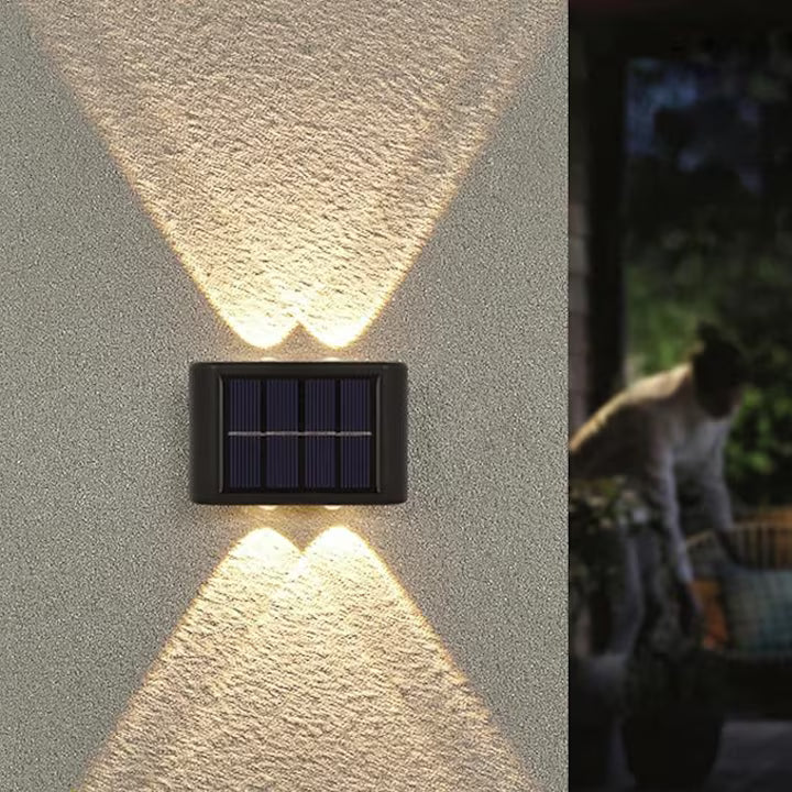Lampa Solara de Perete cu 4 LED-uri pentru Exterior, A-119-78