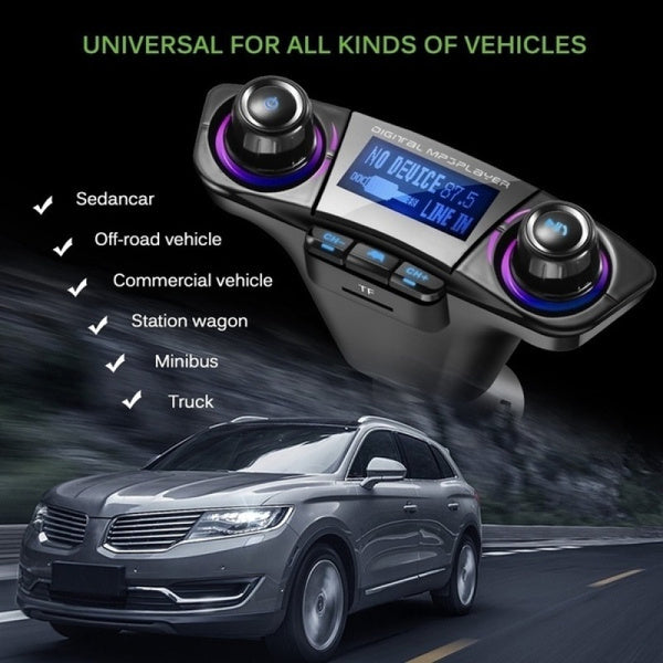 Transmitator FM multifunctional pentru masina cu MP3 Player si Bluetooth — Confort și Siguranță