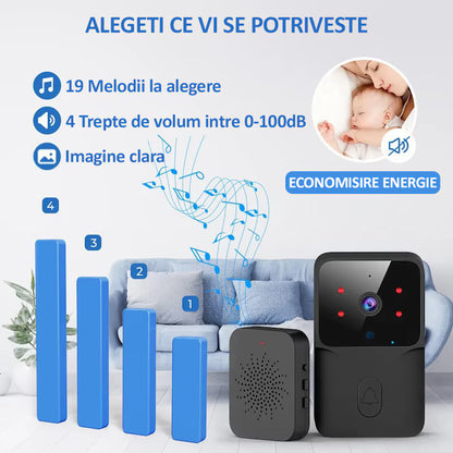 Sonerie Wireless cu Camera Video HD 720p si Vedere Nocturna, A-147-18