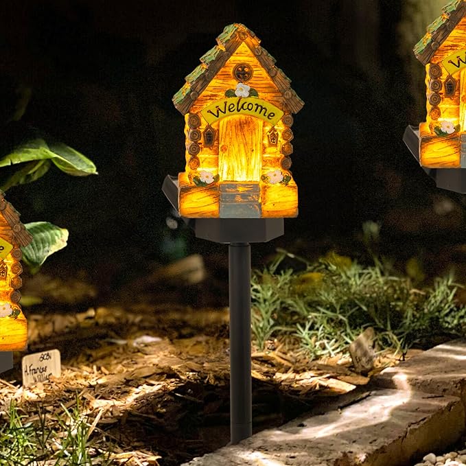 Lampa decorativa de gradina cu încarcare solara