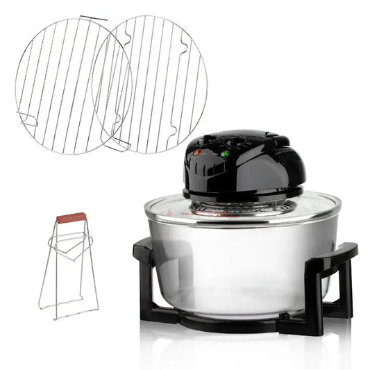 Friteuză cu Aer Cald din Sticlă 3-in-1, 12L, Vas Transparent, M-132