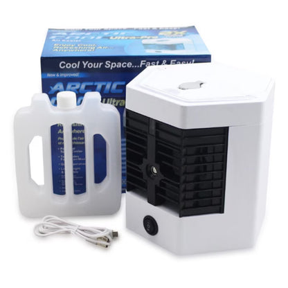 Mini Racitor de Aer cu Gheata Portabil, Umidificare si Racorire Rapida USB, M-104