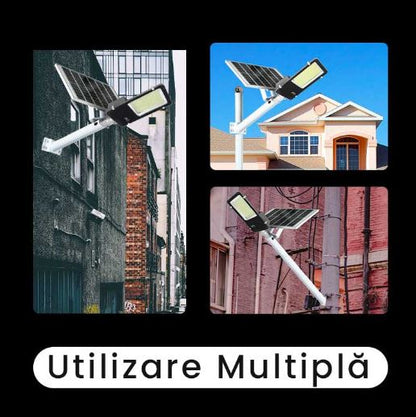 Lampă Solară LED 300W, Telecomandă, Alb Neutru 4000K, IP65, EAZ-IL016