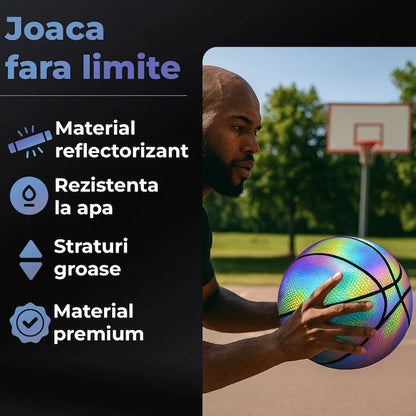 Minge de Baschet Fosforescenta, Reflectorizanta pentru Joaca Seara, M-121