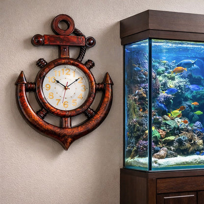 Ceas de perete in forma de ancora decorativa – 35 — Confort Practic Pentru Casa Ta