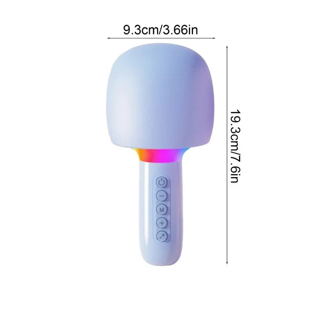Microfon Karaoke Wireless cu Boxa si LED RGB OKOP KP-M110 — Utilitate Smart Zi de Zi