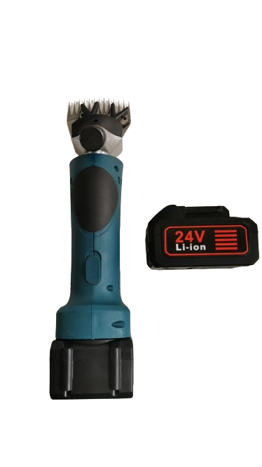 Aparat electric profesional pentru tuns oile cu 2 acumulatori 24V — Îngrijire Mai Ușoară