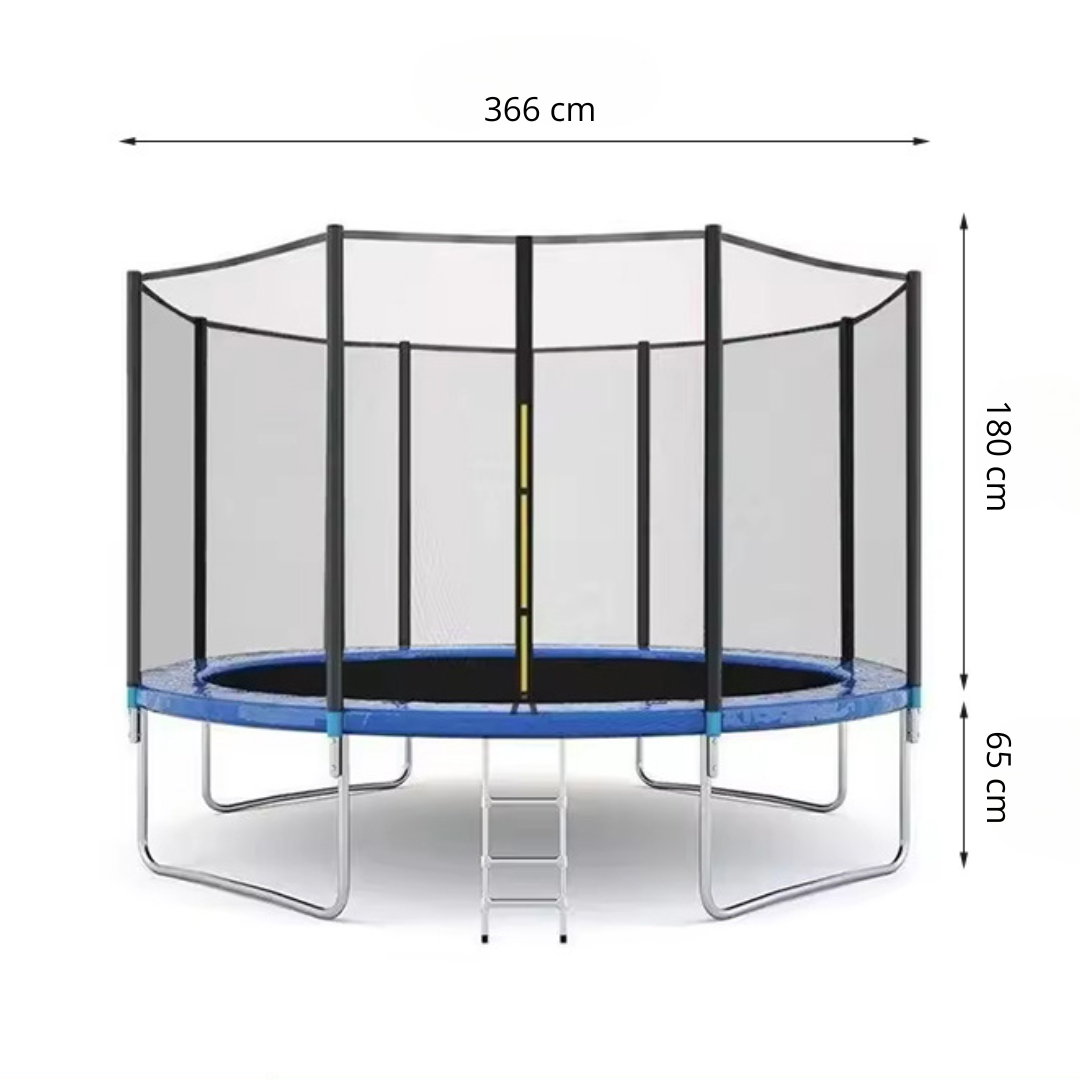 Trambulina cu plasa de siguranta si scara diametru 366 cm — Util Pentru Familie și Copii