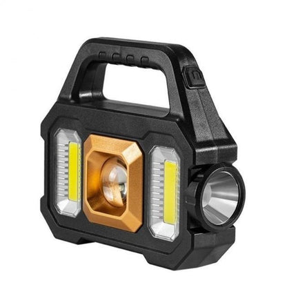 Lanterna solara cu proiector lateral cob si incarcare usb — Ambient Modern Pentru Acasă