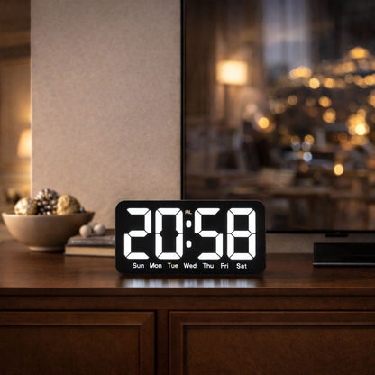 Ceas digital LED cu afisaj mare — Confort Practic Pentru Casa Ta