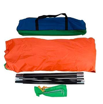 Cort camping 2-6 persoane cu plasa pentru insecte rosu/albastru — Mai Mult Confort Oriunde