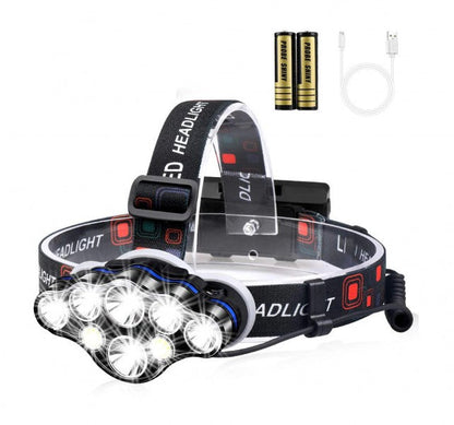 Lanterna de cap premium cu 8 LED-uri — Ambient Modern Pentru Acasă