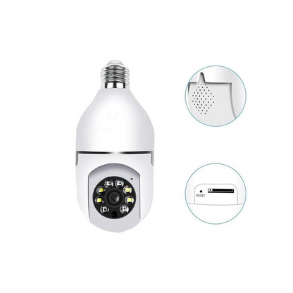 Cameră WiFi Bec 360° cu Monitorizare Video, Night Vision și Control din Telefon, A-172-1
