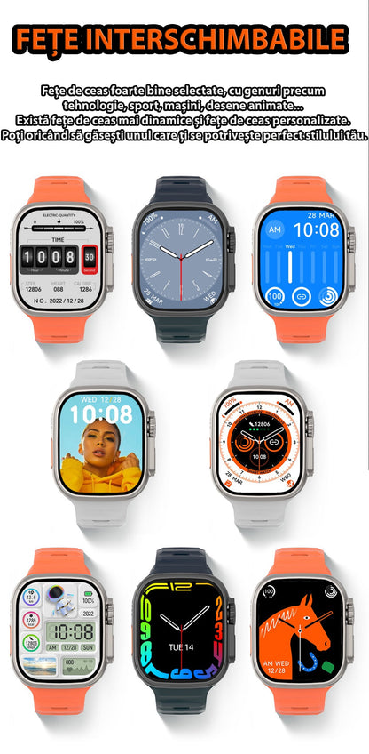 Ceas Smartwatch 8 Ultra Watch apel Bluetooth — Utilitate Smart Zi de Zi