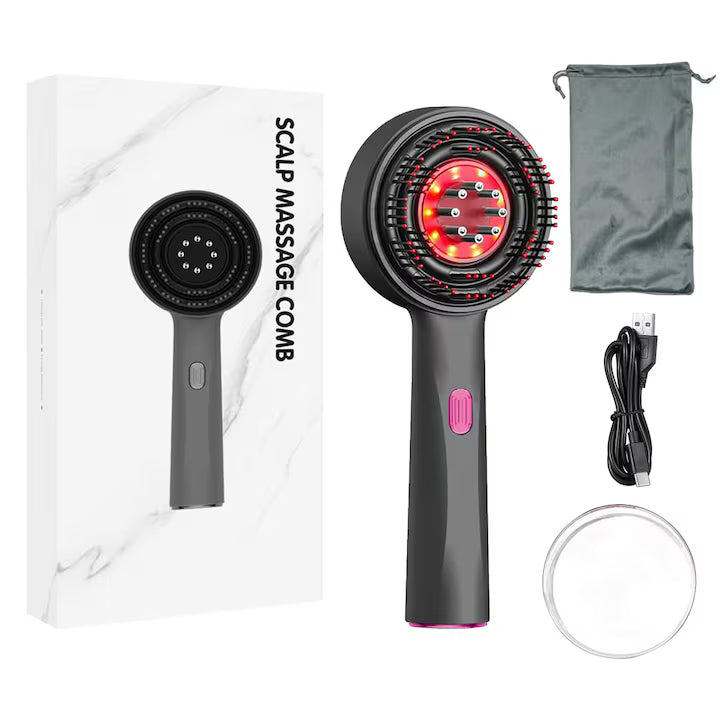 Perie de Par Electrica BrushPro X6 cu Aplicator de Ser pentru Scalp, A-149-16