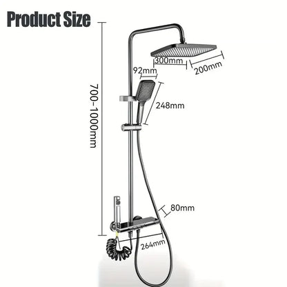 Coloana de Dus cu Lumini LED si Afisaj de Temperatura, A-175-7