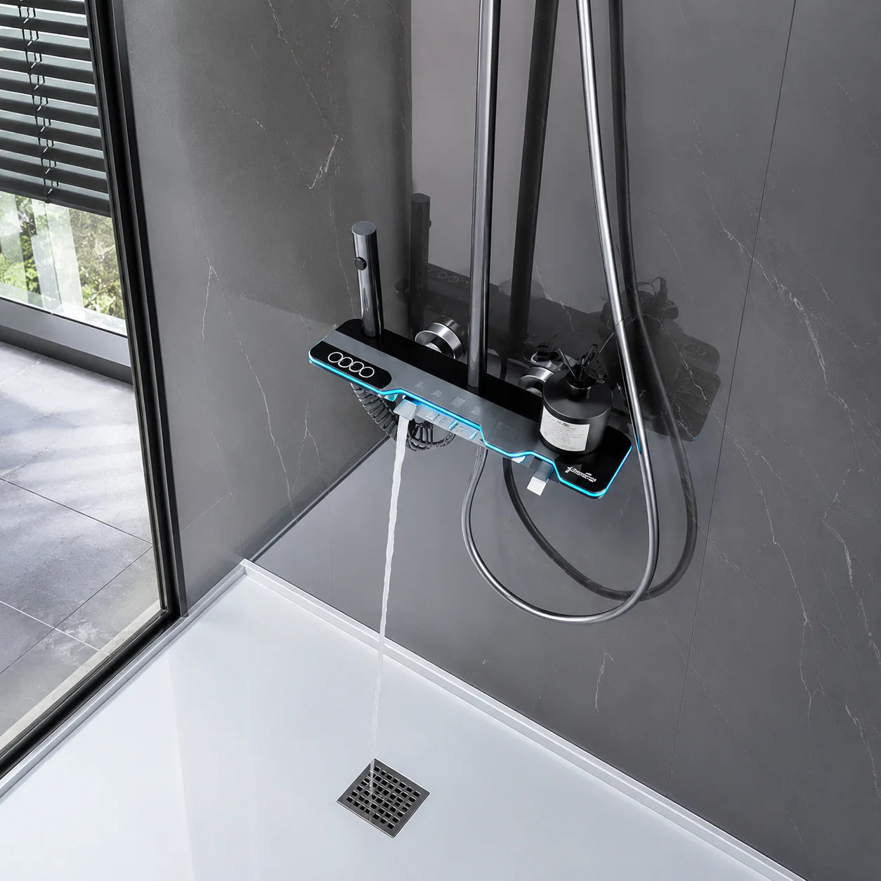 Coloana de Dus cu Lumini LED si Afisaj de Temperatura, A-175-4