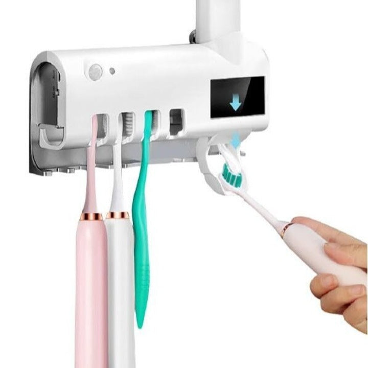 Dozator de Pasta de Dinti cu Suport si Sterilizare UV pentru Periute, A-156-12