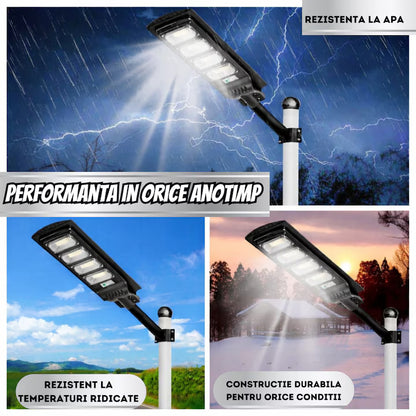 Lampa Solara Stradala cu Senzor de Miscare si Suport de Prindere, A-147-12