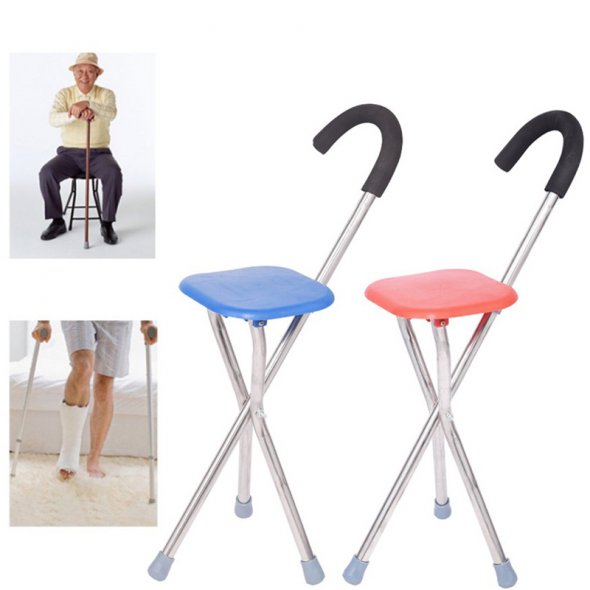 Scaun pliabil cu baston inaltime 82 cm — Confort Personal Zi de Zi