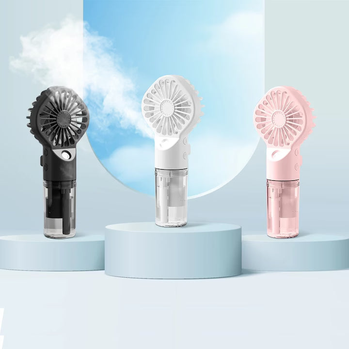 Mini Ventilator Portabil cu Aburi si Umidificare, Reincarcabil USB, A-163-12