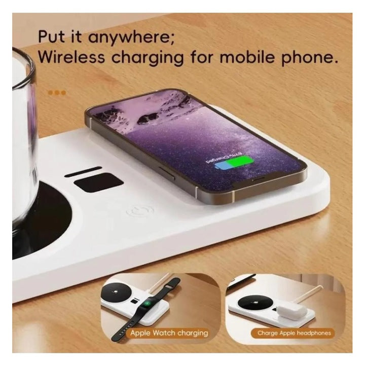 Incalzitor de Cafea cu Incarcare Wireless pentru Telefon, A-150-8