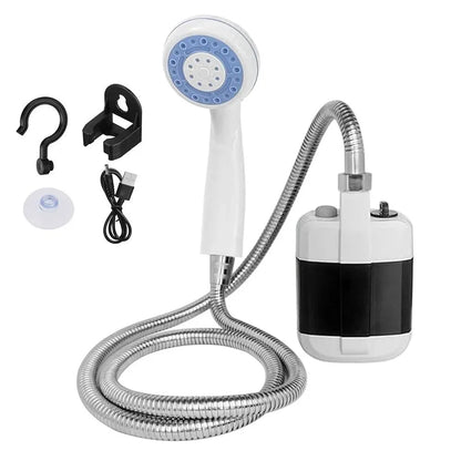 Dus portabil de camping cu robinet incorporat USB pentru interior/exterior — Mai Mult Confort