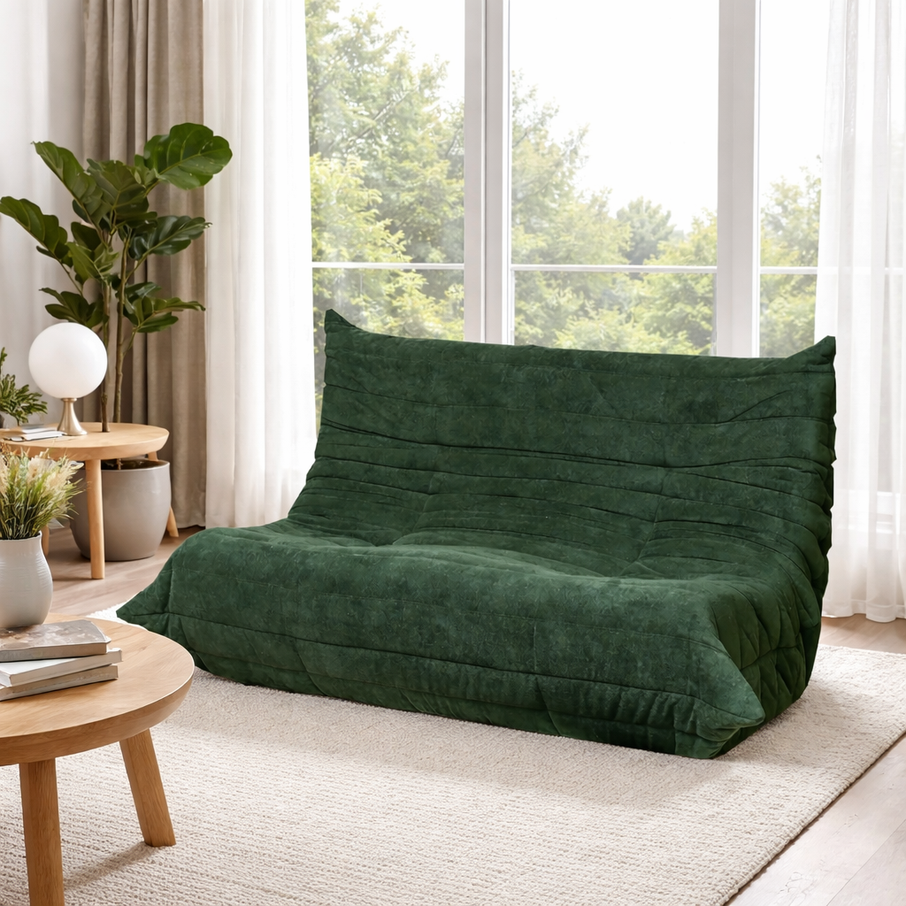 Canapea Modulară Tip Lounge din Catifea Premium, 130x100x70 cm, A-151-2